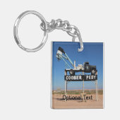 Outback Coober Pedy Gepersonaliseerd Souvenir Sleutelhanger (Voorkant Links)