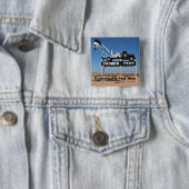 Outback Coober Pedy Gepersonaliseerd Souvenir Vierkante Button 5,1 Cm (In situ)