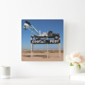 Outback Coober Pedy Gepersonaliseerd Souvenir Vierkante Klok (Huis)
