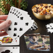 Outback Delight: A Kangaroo Eats Aussie Meat Pie Pokerkaarten (Insitu)