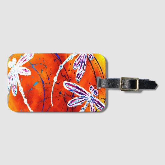Outback Dragonfly Dance Bagagelabel (Voorkant (horizontaal))