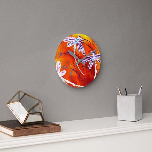 Outback Dragonfly Dance Ronde Klok (Kantoor)