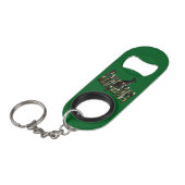 Outback Hoppers: Australische kangoeroe en naam, Mini Flessenopener (Voorkant Gekanteld)