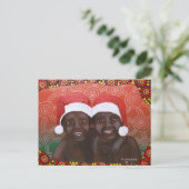Outback Jongens Vrolijk Kerstfeest Feestdagenkaart (Staand voorkant)