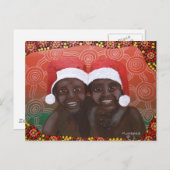 Outback Jongens Vrolijk Kerstfeest Feestdagenkaart (Voorkant / Achterkant)