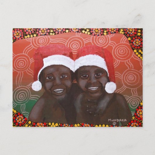 Outback Jongens Vrolijk Kerstfeest Feestdagenkaart (Voorkant)