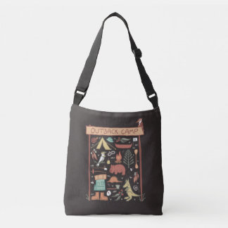 Outback Kamp Australische Dieren Kamperen Crossbody Tas