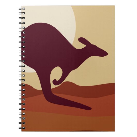 Outback kangaroo notitieboek (Voorkant)