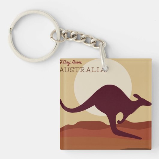 Outback kangaroo sleutelhanger (Voorkant)
