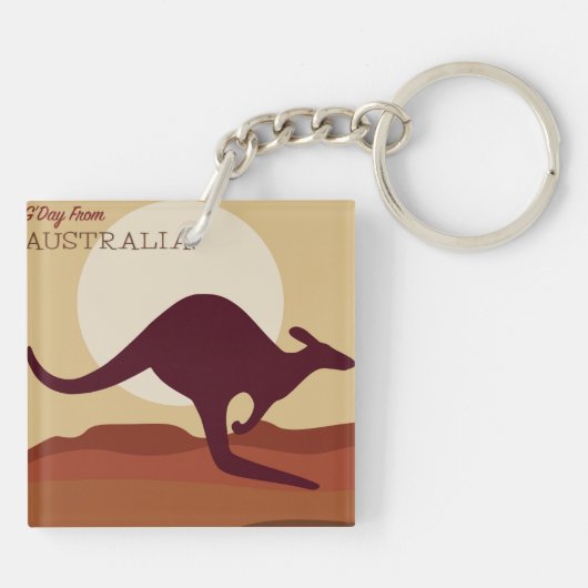 Outback kangaroo sleutelhanger (Achterkant)