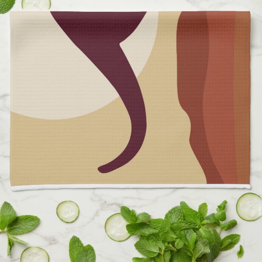 Outback kangaroo theedoek (Gevouwen)