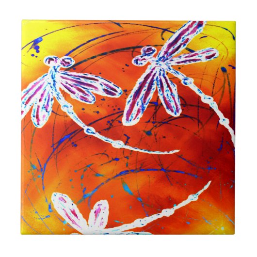 Outback Libelle Dans Tegeltje (Voorkant)