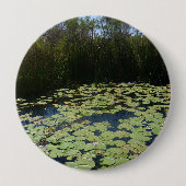 Outback Lily Pads Badge Ronde Button 4,0 Cm (Voorkant)