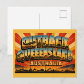Outback Queensland Australië's Wilde Hart Briefkaart (Voorkant / Achterkant)