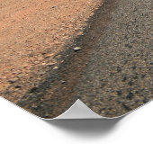 Outback Road, Australië - Poster, landschap Poster (Hoek)
