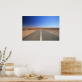 Outback Road, Australië - Poster, landschap Poster (Keuken)