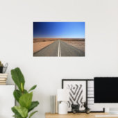 Outback Road, Australië - Poster, landschap Poster (Thuiskantoor)