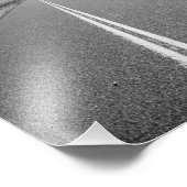 Outback Road Australië, zwart-wit - afdrukken Foto Afdruk (Hoek)