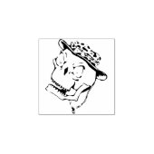 Outback schedel illustratie kunst stempel (Afrduk)