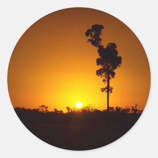 Outback sunset sticker (Voorkant)
