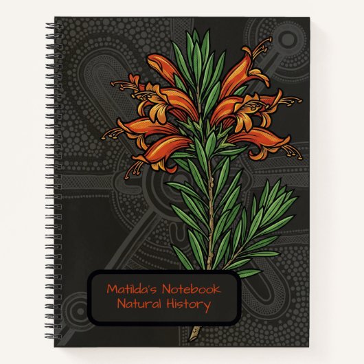 Outback Survivor: Gewone Emu-struik Botanisch Notitieboek (Voorkant)