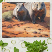 Outback Trio: Wombat Wanderers, Theedoek (Gevouwen)
