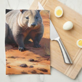 Outback Trio: Wombat Wanderers, Theedoek (Quarter Fold)