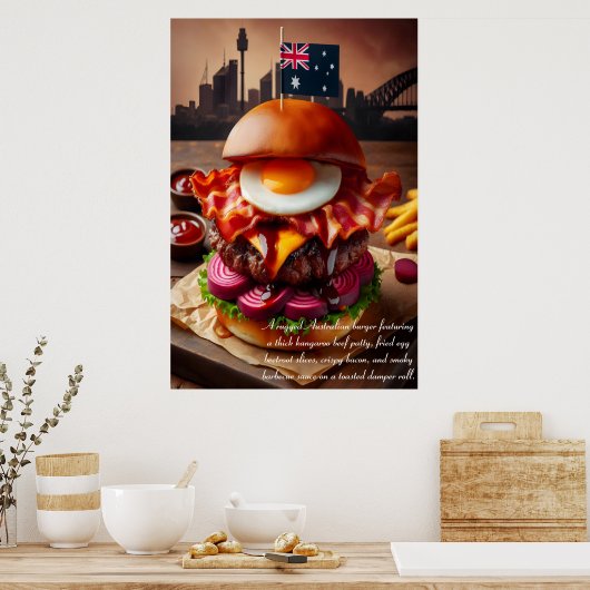 Outback Tucker Triumph 24x36 Poster (Keuken)