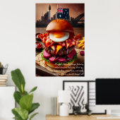 Outback Tucker Triumph 24x36 Poster (Thuiskantoor)