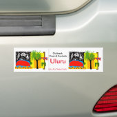 Outback- Uluru - Australische woestijn - Bumpersti Bumpersticker (Op auto)