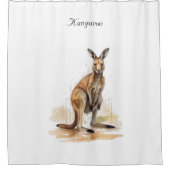 Outback Wanderer: Waterverf Douchegordijn (Voorkant)