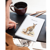 Outback Wanderer: Waterverf Kangaroo custom Planner