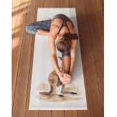 Outback Wanderer: Waterverf Kangaroo custom Yogamat
