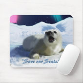 "OUTCRY" Harp Seal Anti Seal-Hunt Muismat (Met muis)
