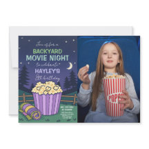 Outdoor Achtertuin Film Nacht Verjaardag Foto