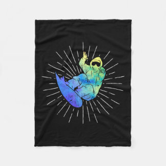 Outdoor activiteit snowboarder winter snowboard Pr Fleece Deken