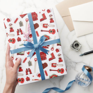 Outdoor Adventure Camping en Wandelontwerp Cadeaupapier