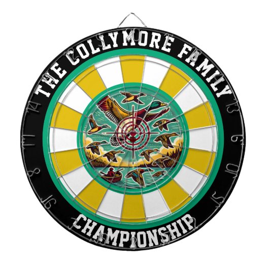 Outdoor Adventure Ducks kunstwerk Dartbord (Voorkant)