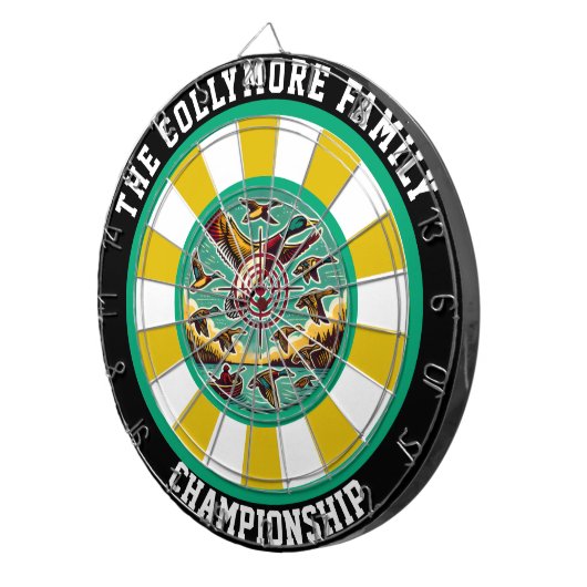 Outdoor Adventure Ducks kunstwerk Dartbord (Voorkant Rechts)