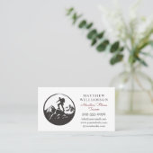 Outdoor Adventure Fitness Trainer Visitekaartje (Staand voorkant)