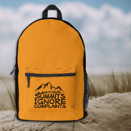 Outdoor Adventure Hiking yellow black Backpack Bedrukte Rugzak