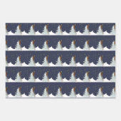 Outdoor Adventure Lovers Kerstcamping Inpakpapier Vel (Voorkant 3)