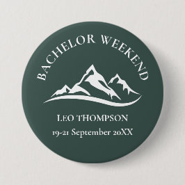 Outdoor Adventure Mountain Bachelor Weekend Ronde Button 4,0 Cm