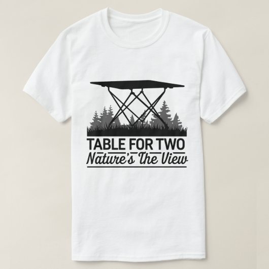 Outdoor Adventure Quote Natuur Camping Artwork T-shirt (Design voorkant)