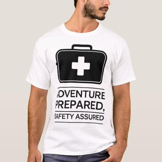 Outdoor Adventure Safety First Aid Kit ontwerp T-shirt (Voorkant)