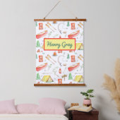 Outdoor Adventure Waterverf Hangend Wandkleed (Slaapkamer)