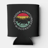 Outdoor Adventures Wisconsin Blikjeskoeler (Achterkant)