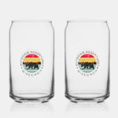 Outdoor Adventures Wisconsin Blikvorm Glas (Achterkant)