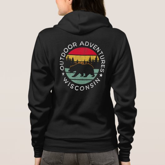 Outdoor Adventures Wisconsin Hoodie (Achterkant)