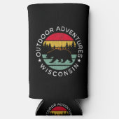 Outdoor Adventures Wisconsin Seltzer Blikjeskoeler (Voorkant)